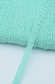 Dantela De Bumbac 1.50cm, Verde Menta