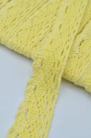 Dantela De Bumbac 2.20cm, Galben