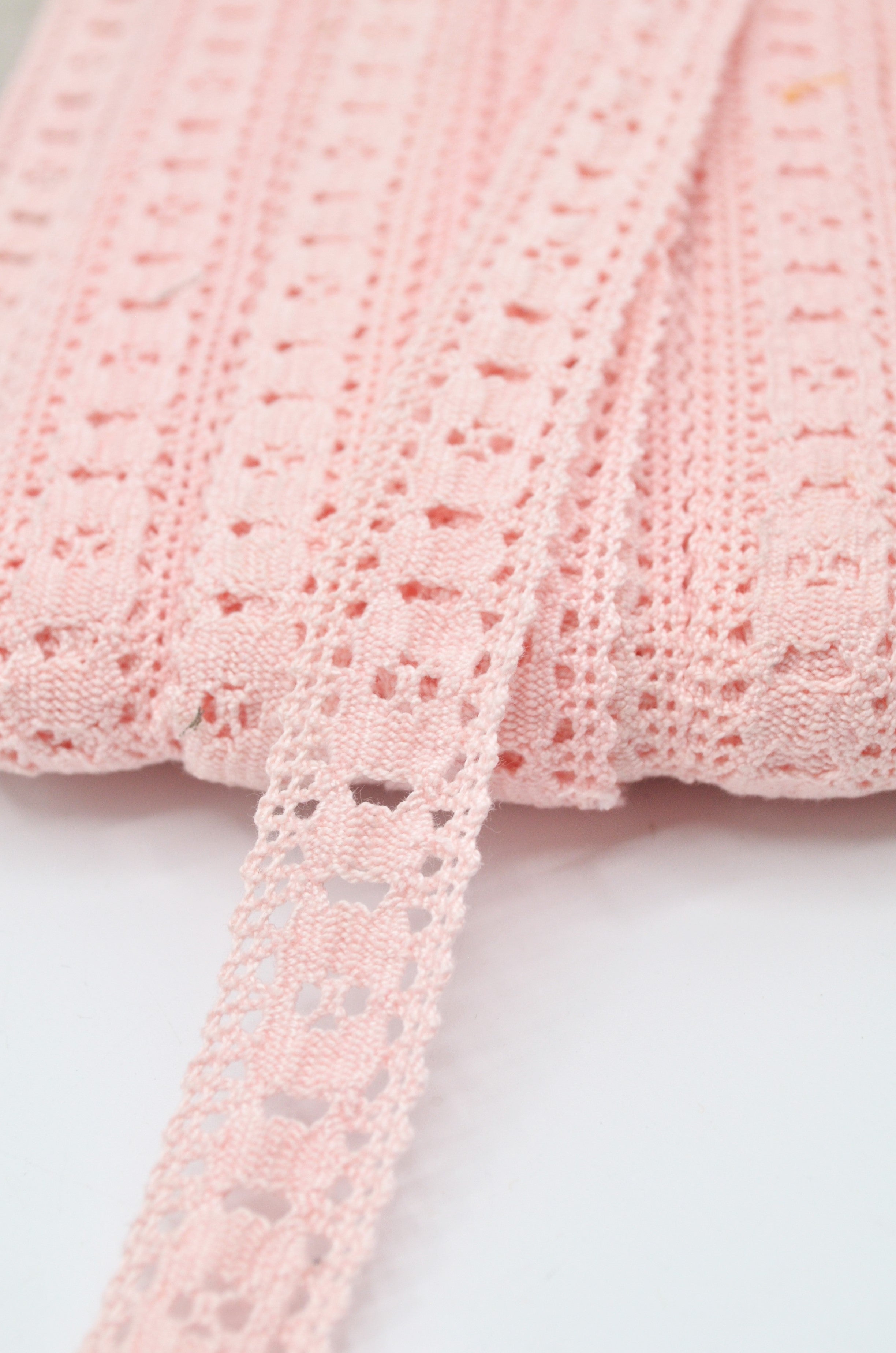 Dantela De Bumbac Roz, 23mm