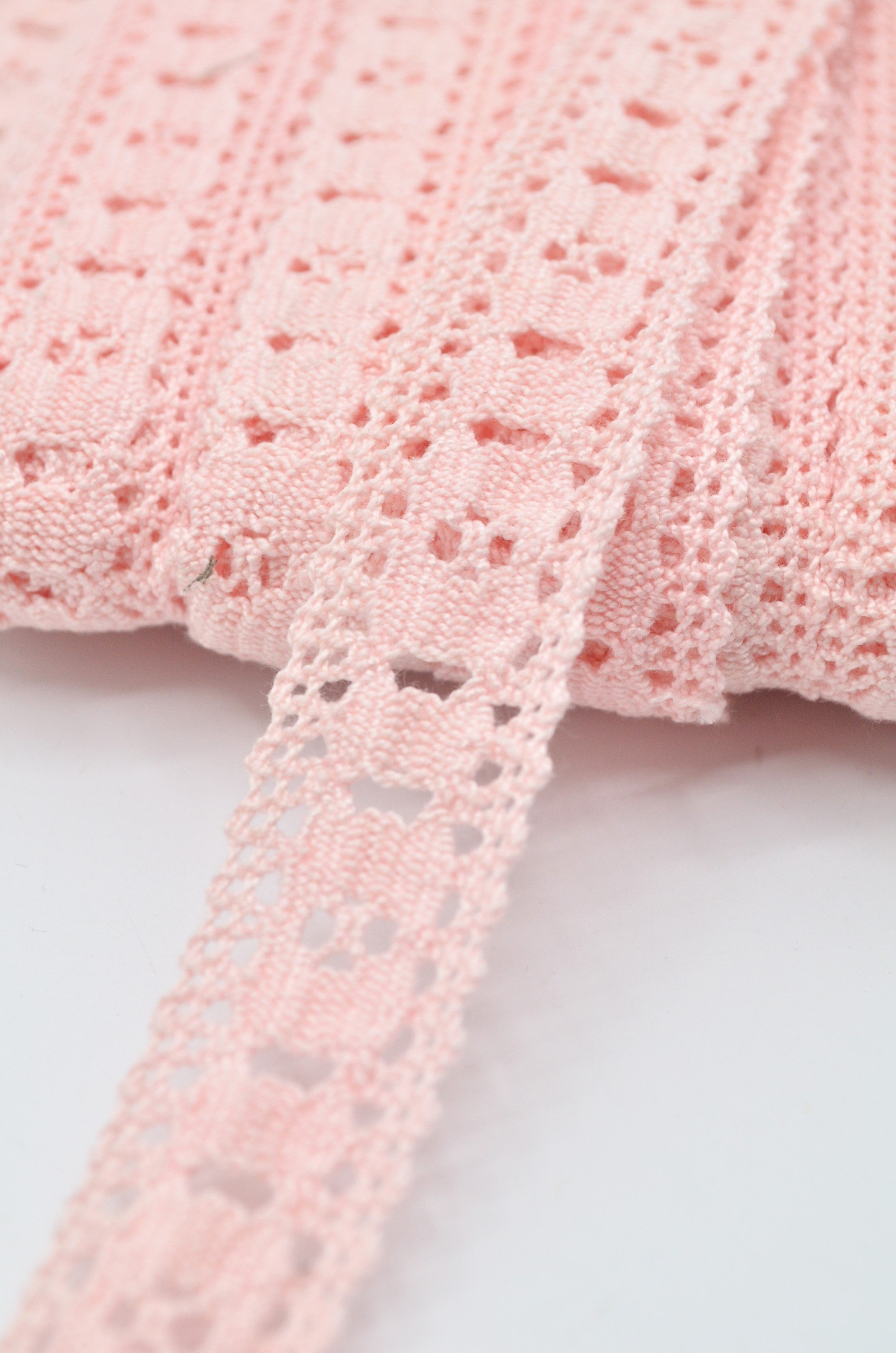 Dantela De Bumbac Roz, 23mm