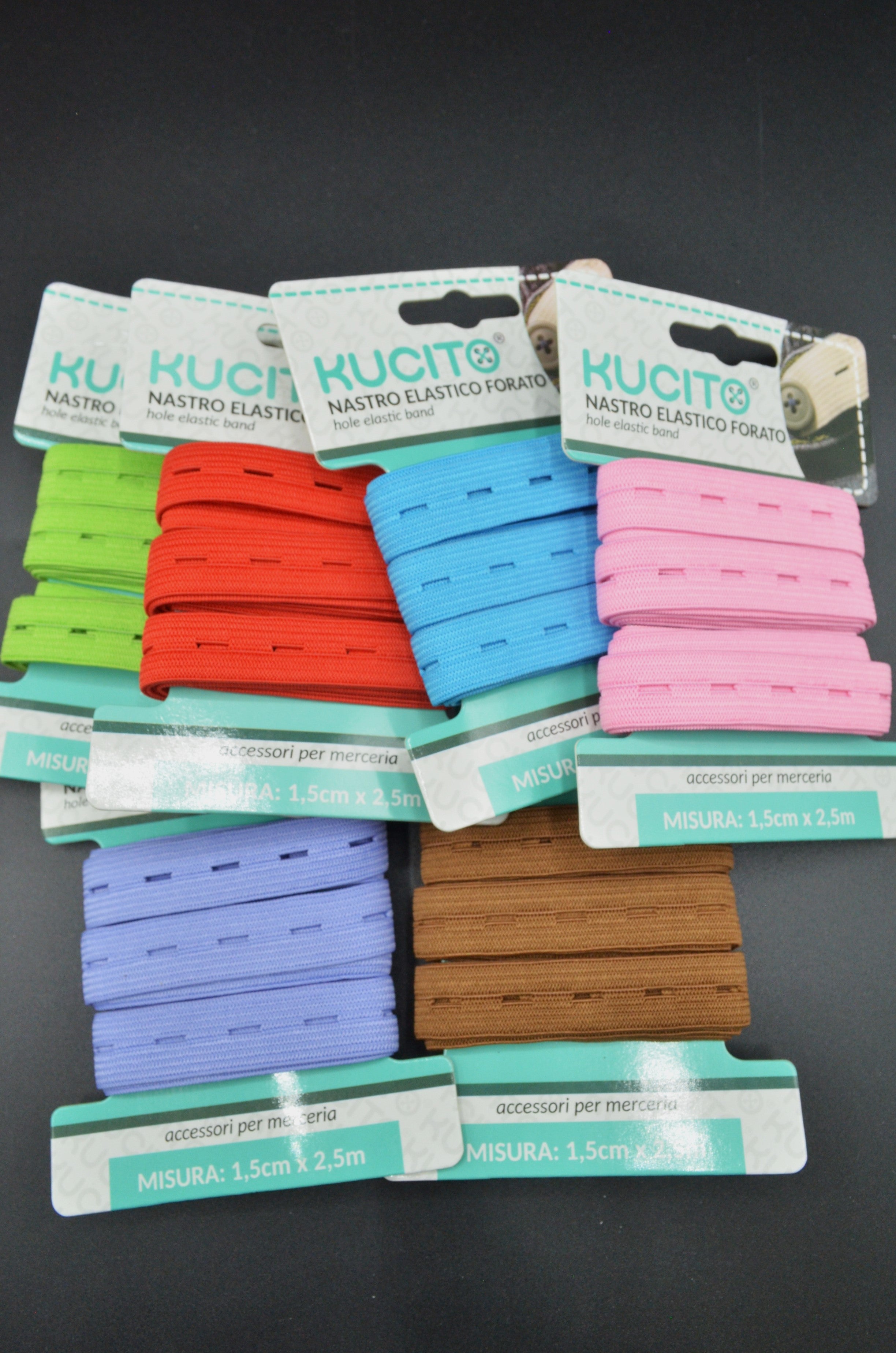 Elastic Butoniera, 15mm x 2.5m pachet