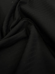Stofă Tergal Din Lana Cu Elastan, Negru