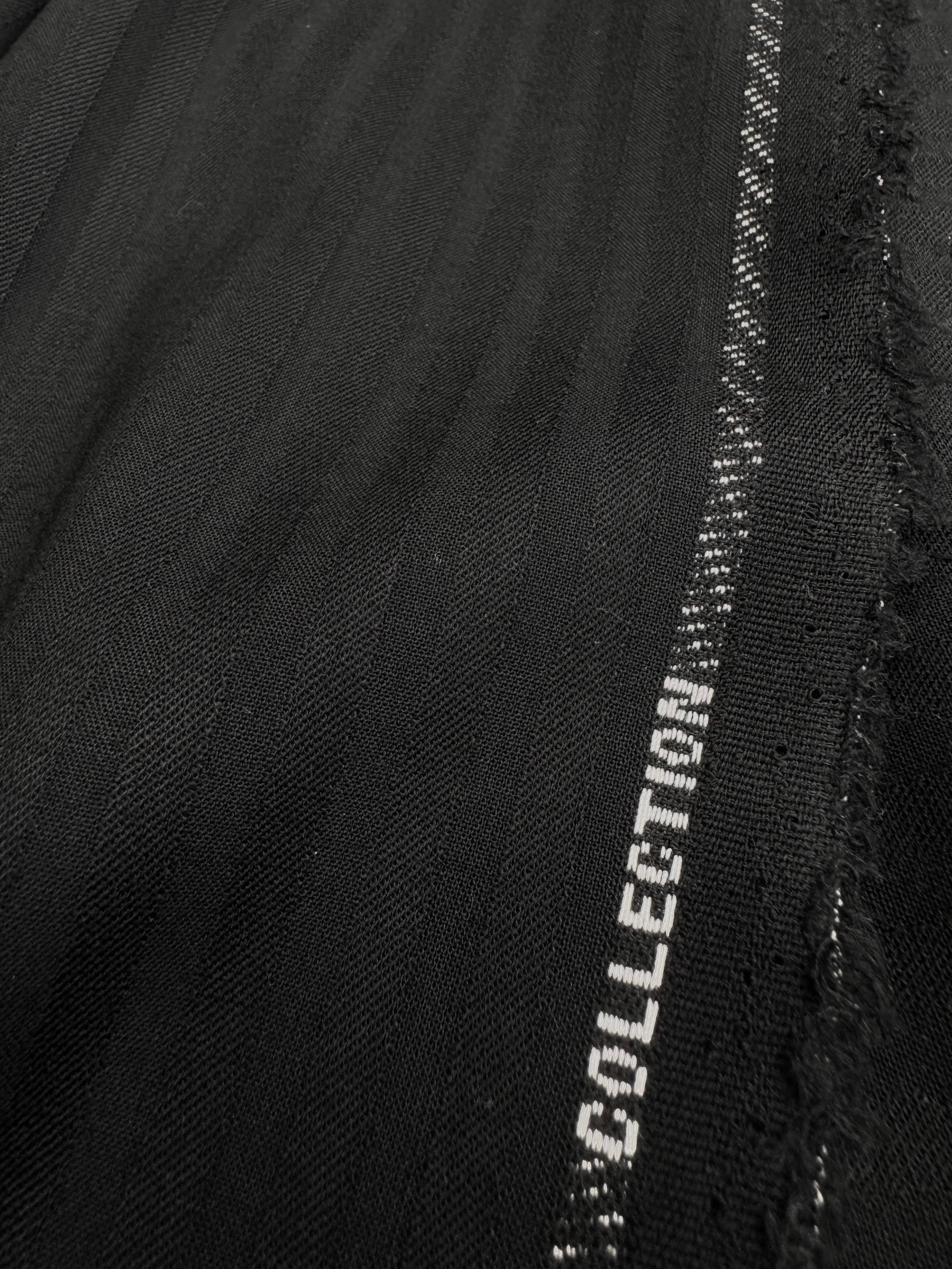 Stofă Tergal Din Lana Cu Elastan, Negru