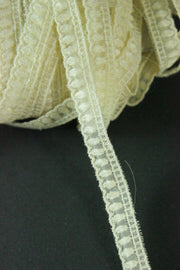 Dantela De Bumbac, 10mm,Crem