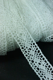 Dantela De Bumbac, 15mm, Ivoire