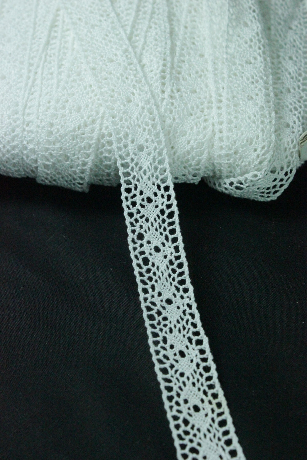 Dantela De Bumbac, 15mm, Ivoire