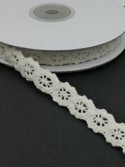 Dantela De Bumbac 15mm, Crem