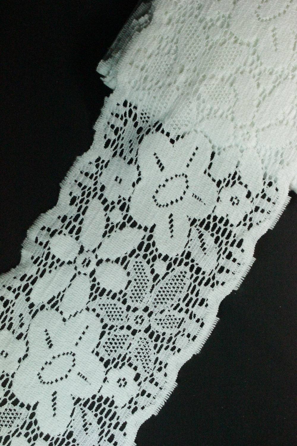 Dantela De Bumbac 160mm, Alb