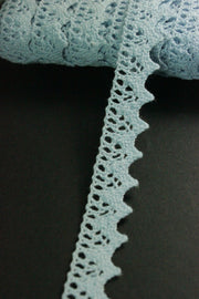 Dantela De Bumbac, 17mm, Bleu