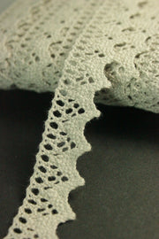 Dantela De Bumbac, 17mm, Grej