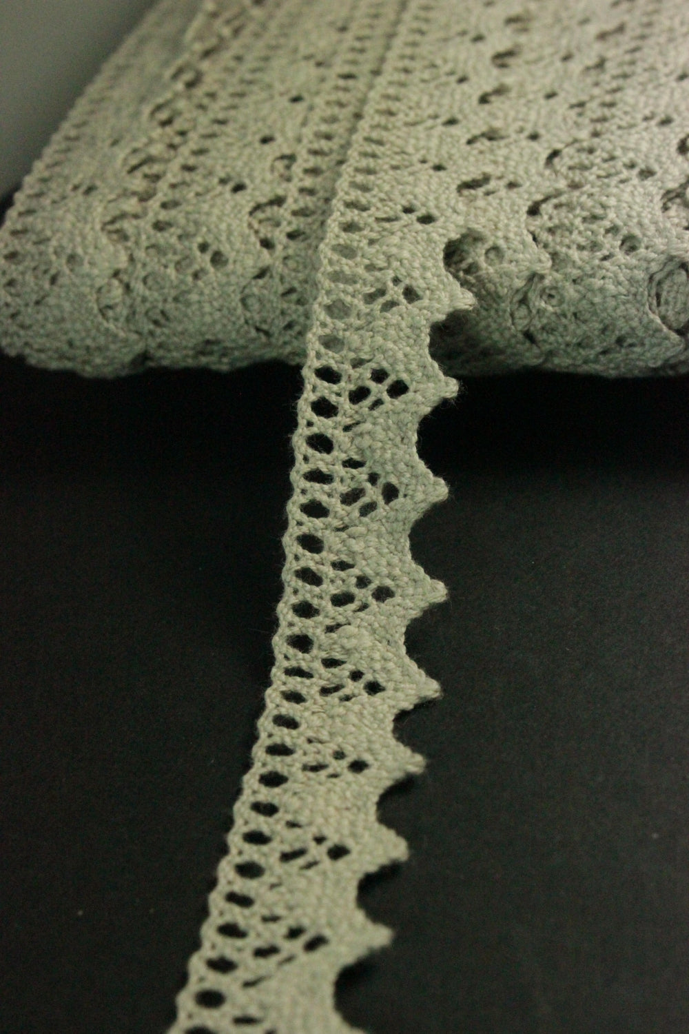 Dantela De Bumbac, 17mm, Grej