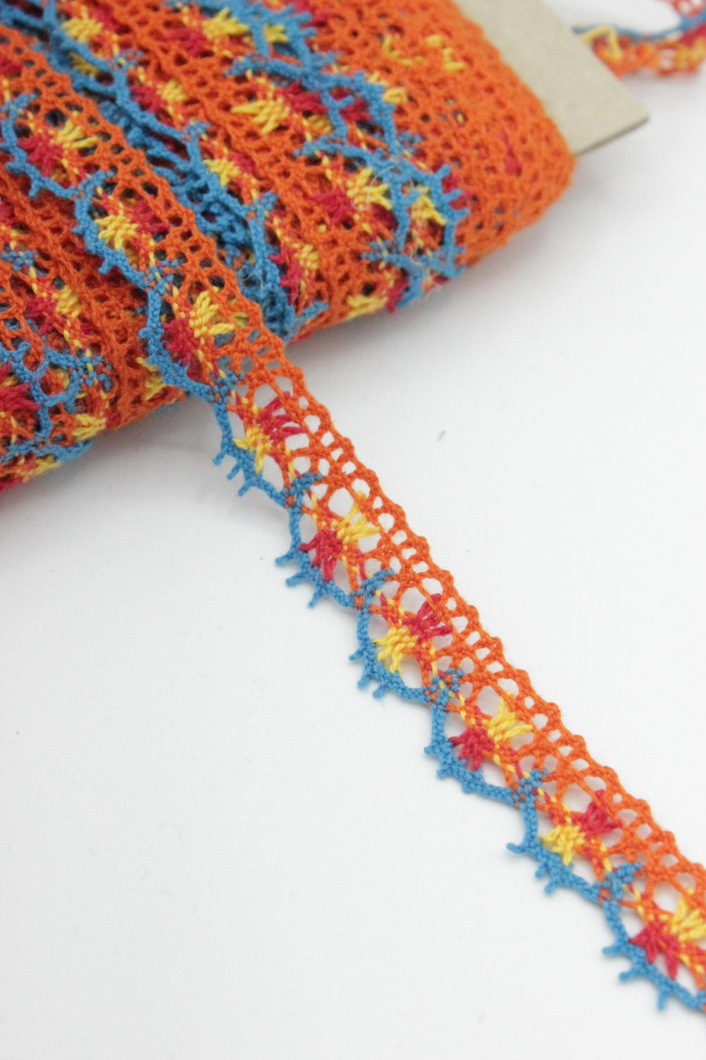 Dantela De Bumbac 17mm, Portocaliu