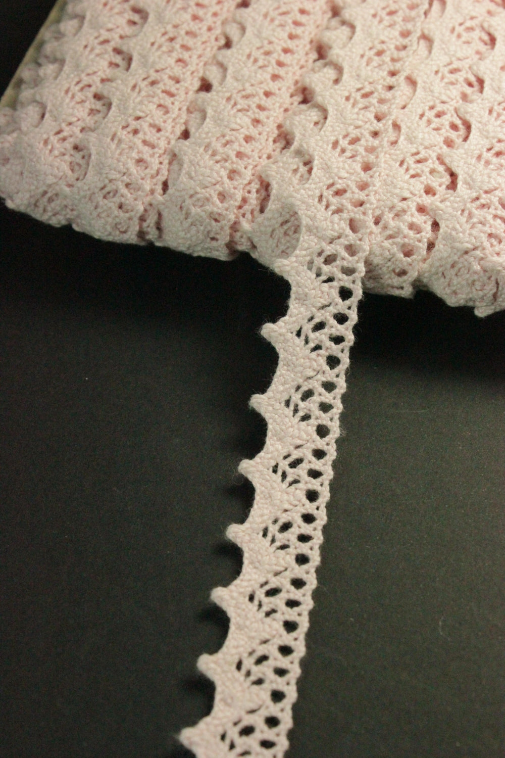 Dantela De Bumbac, 17mm, Roz