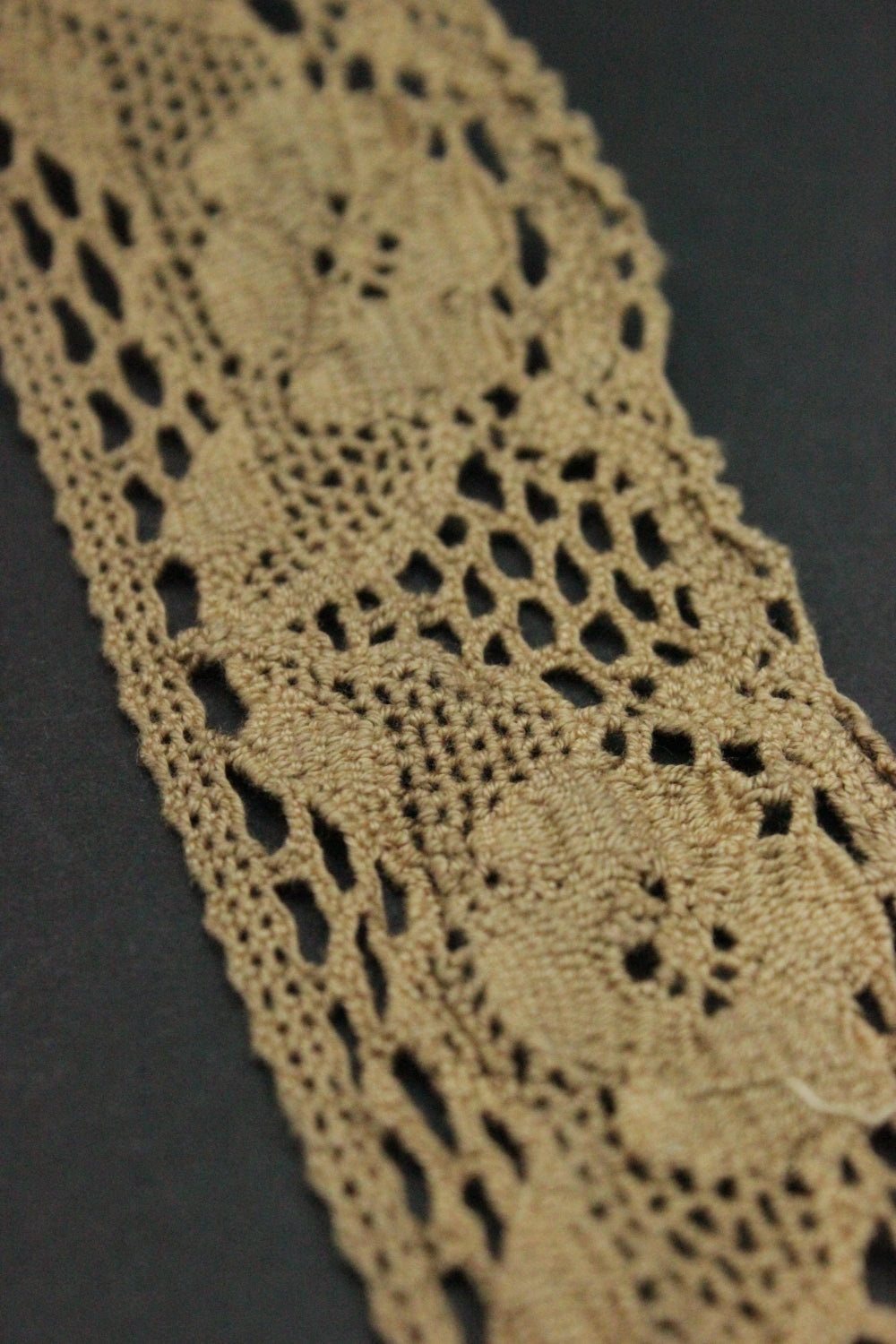 Dantela De Bumbac 4.50cm, Maro