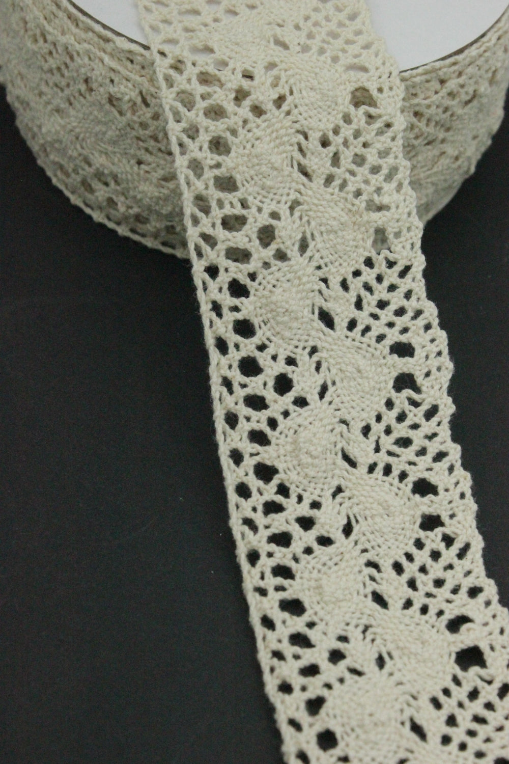 Dantela De Bumbac, 45mm, Bej