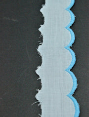 Dantela De Bumbac 4cm, Bleu