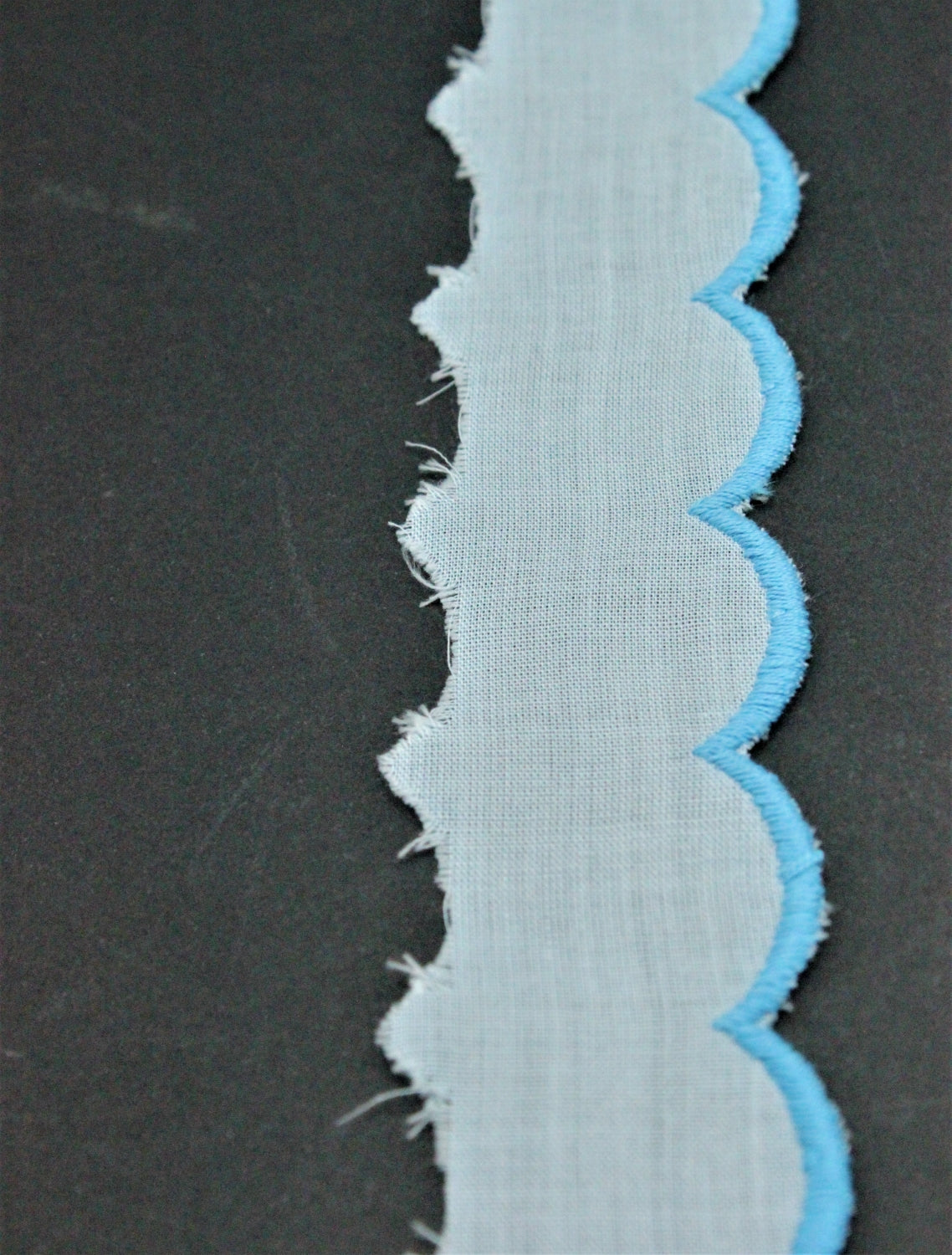 Dantela De Bumbac 4cm, Bleu