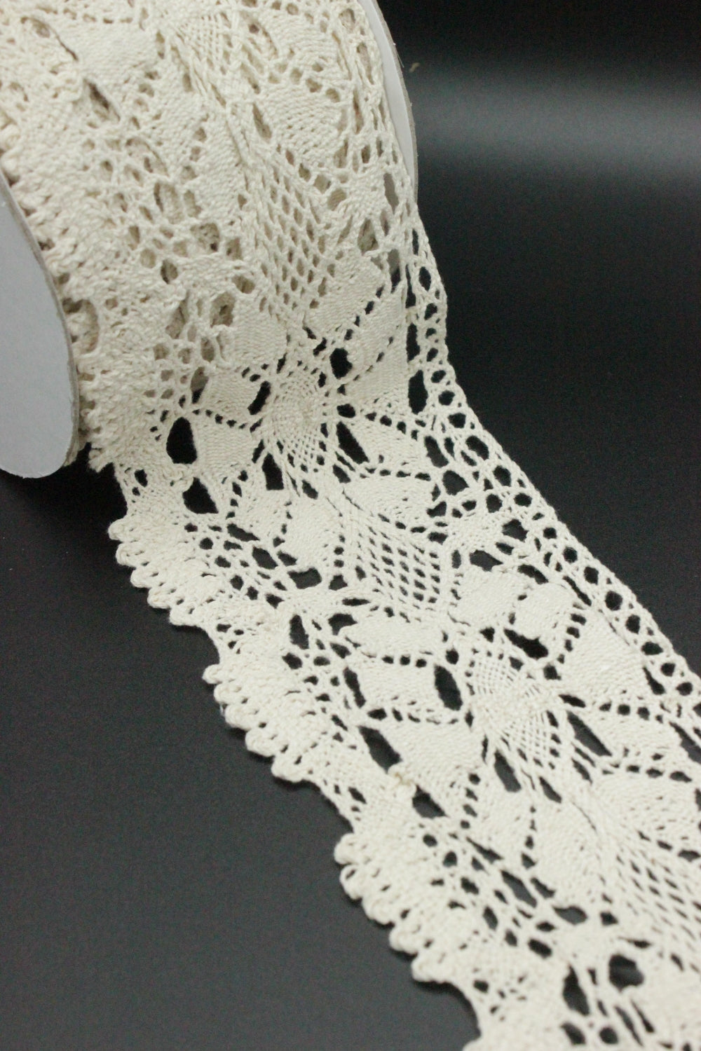 Dantela De Bumbac 9cm, Bej