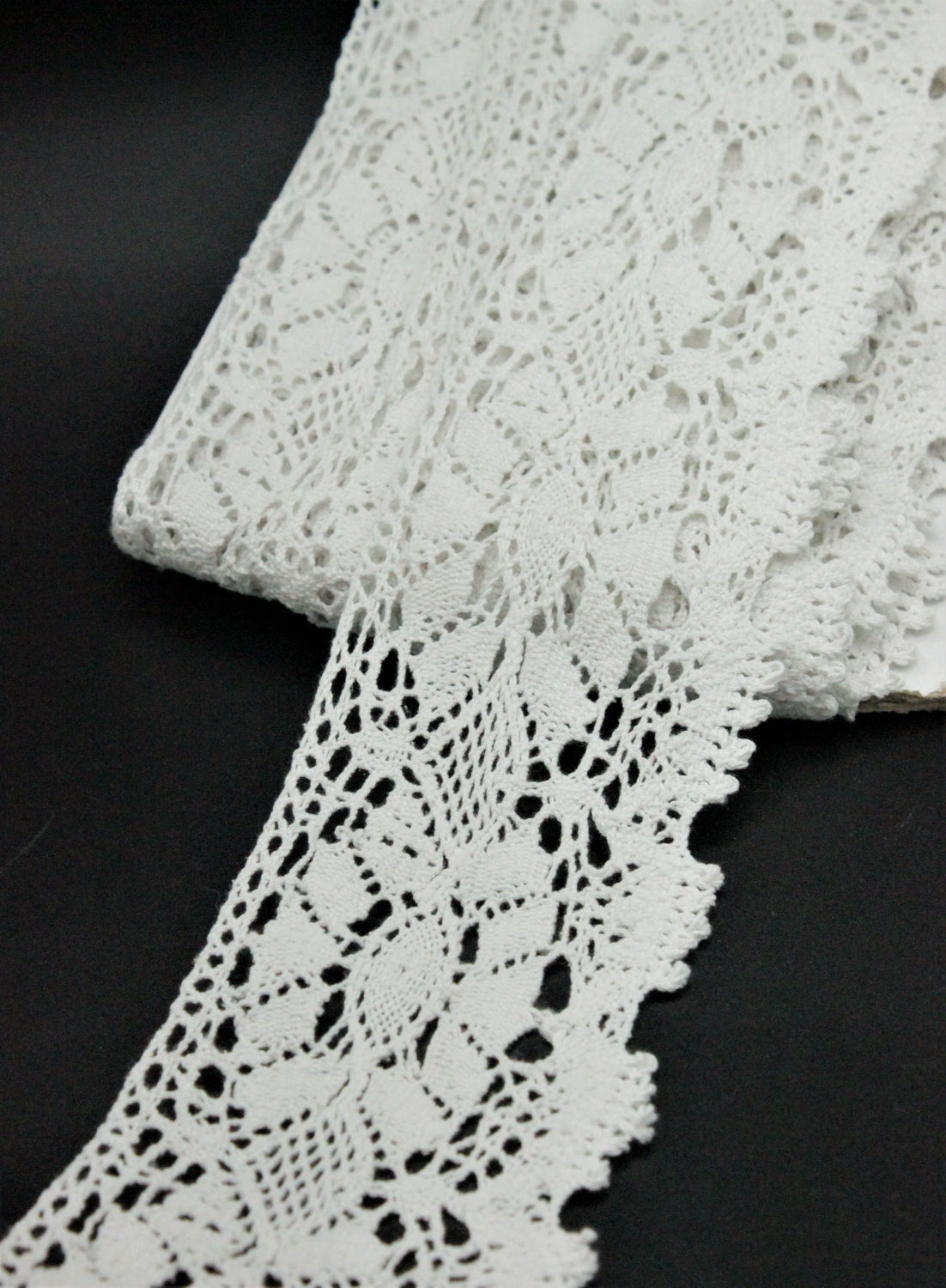 Dantela De Bumbac, Alb, 9cm