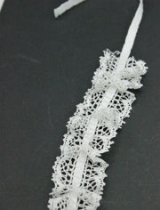 Dantela De Bumbac Cu Snur, 3cm, Ivoire