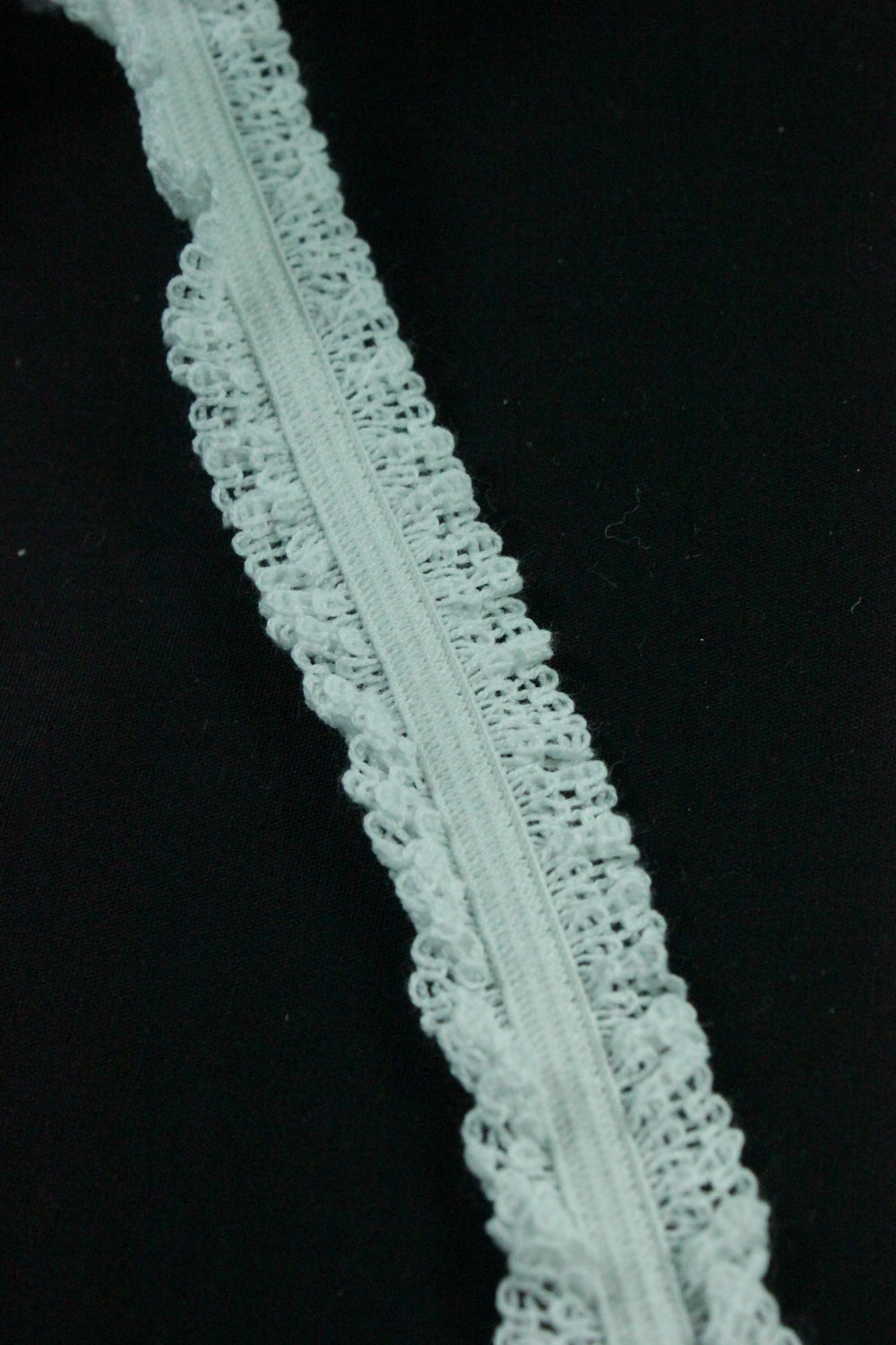 Dantela De Bumbac Elastica, 20mm, Alb