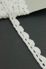 Dantela De Bumbac Macrame, 15mm, Ivoire