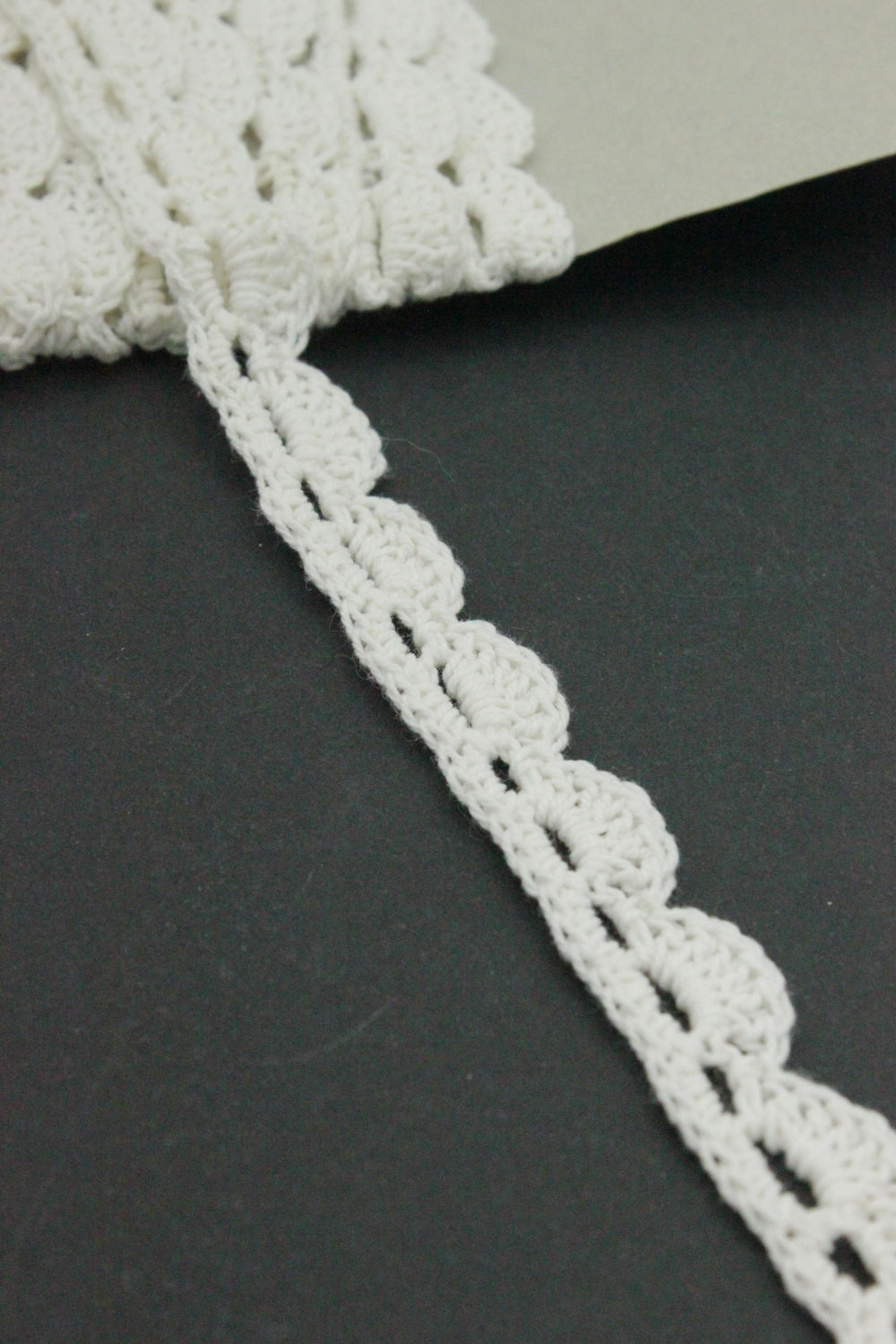 Dantela De Bumbac Macrame, 15mm, Ivoire