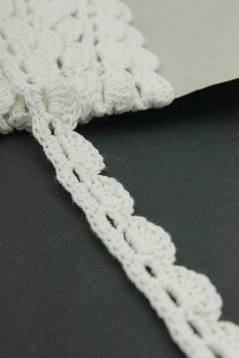 Dantela De Bumbac Macrame, 15mm, Ivoire