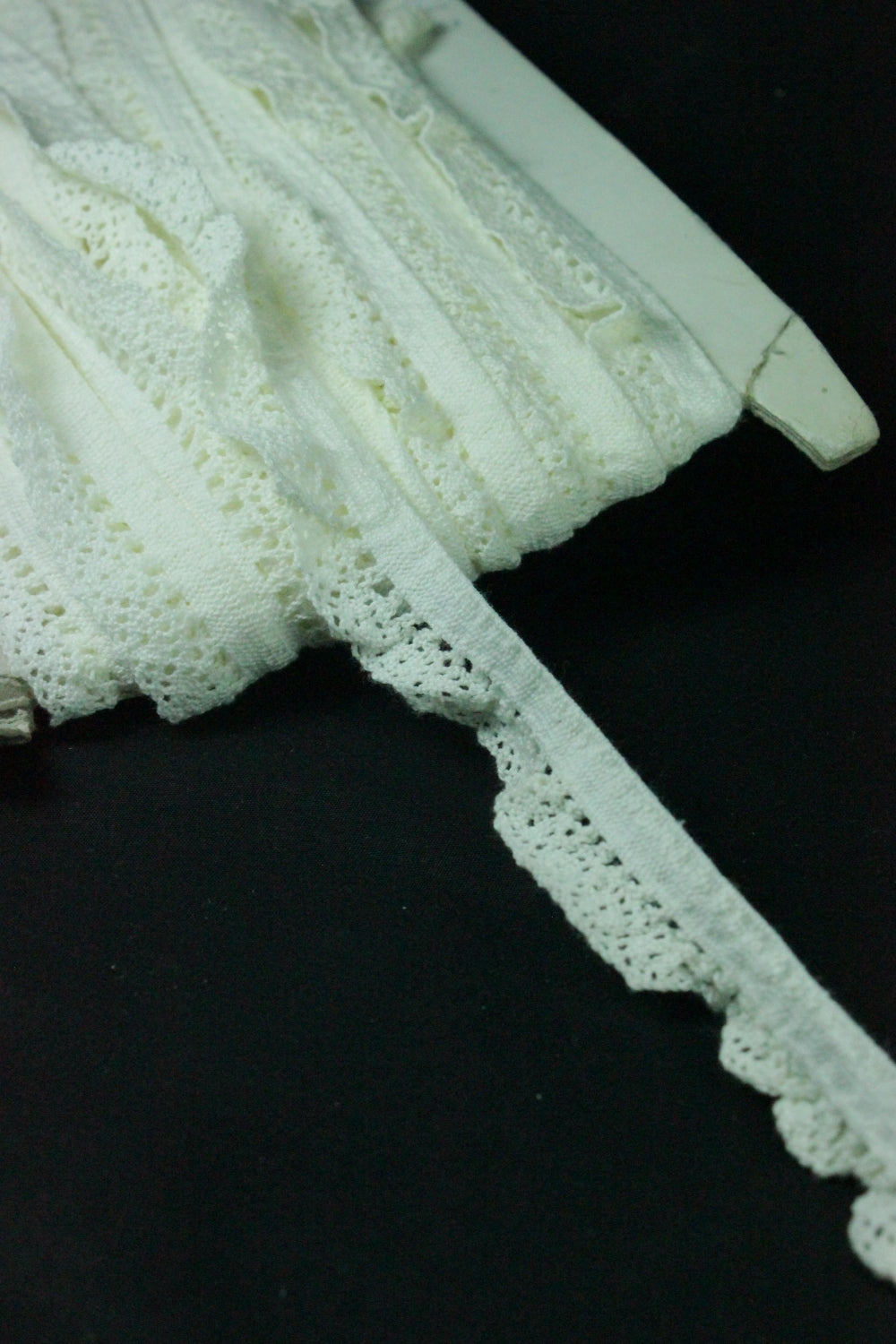 Dantela Elastica De Bumbac, 20mm, Crem unt