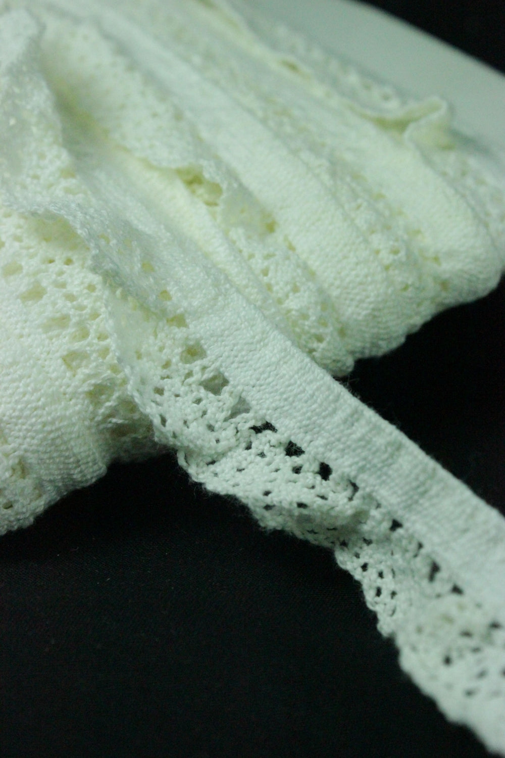 Dantela Elastica De Bumbac, 20mm, Crem unt