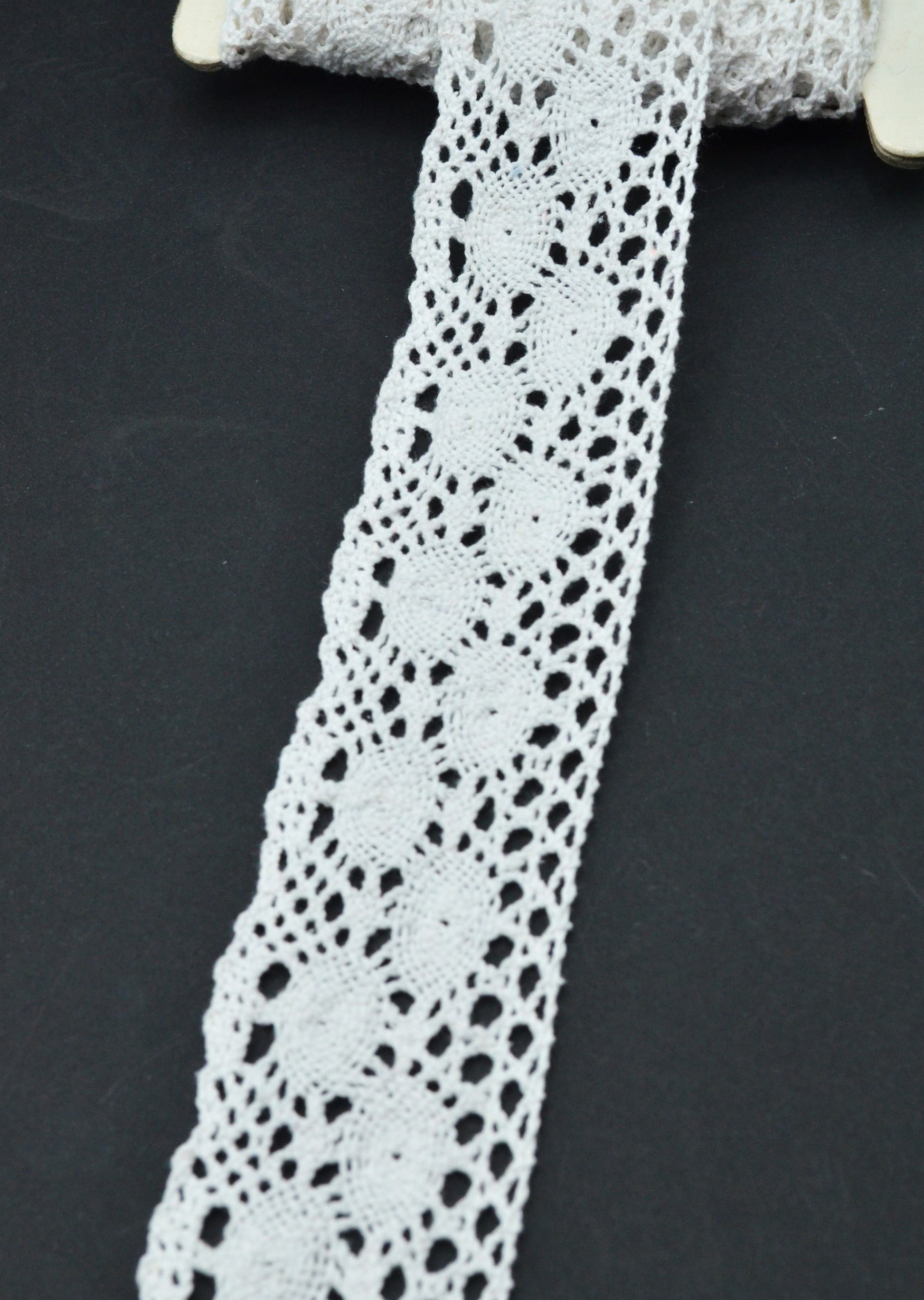 Dantela De Bumbac 5cm, Alb