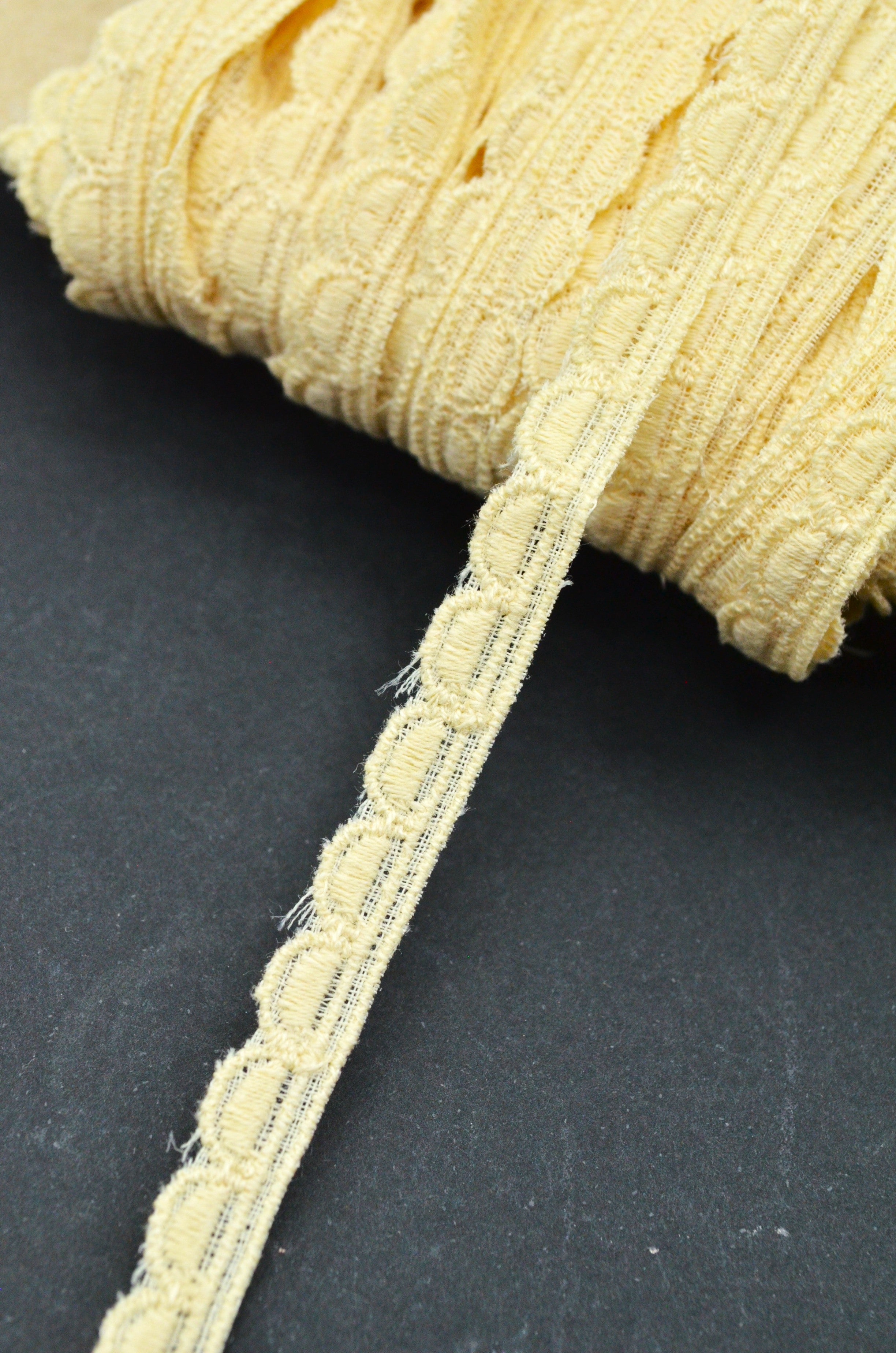 Dantela De Bumbac 9mm, Bej