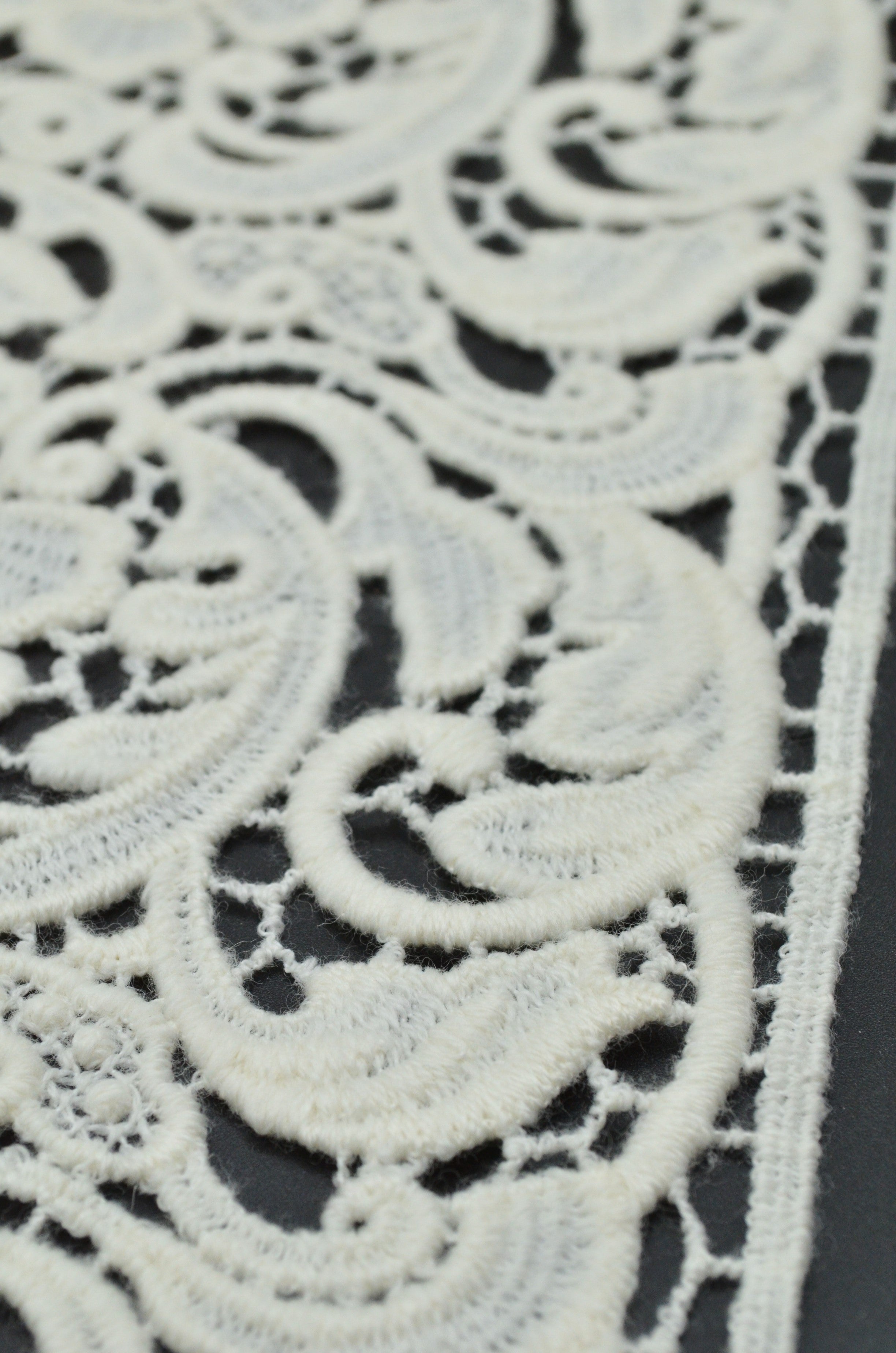 Dantela Sparta Din Lana 20cm, Ivoire