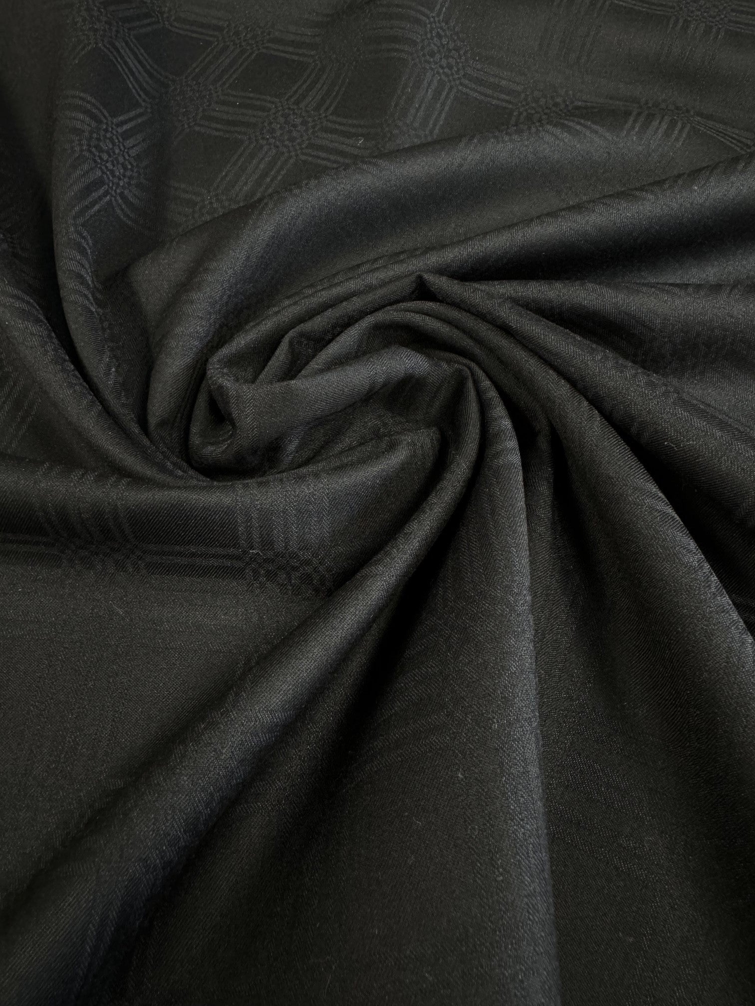 Stofa Tergal De Lana Cu Elastan, Negru