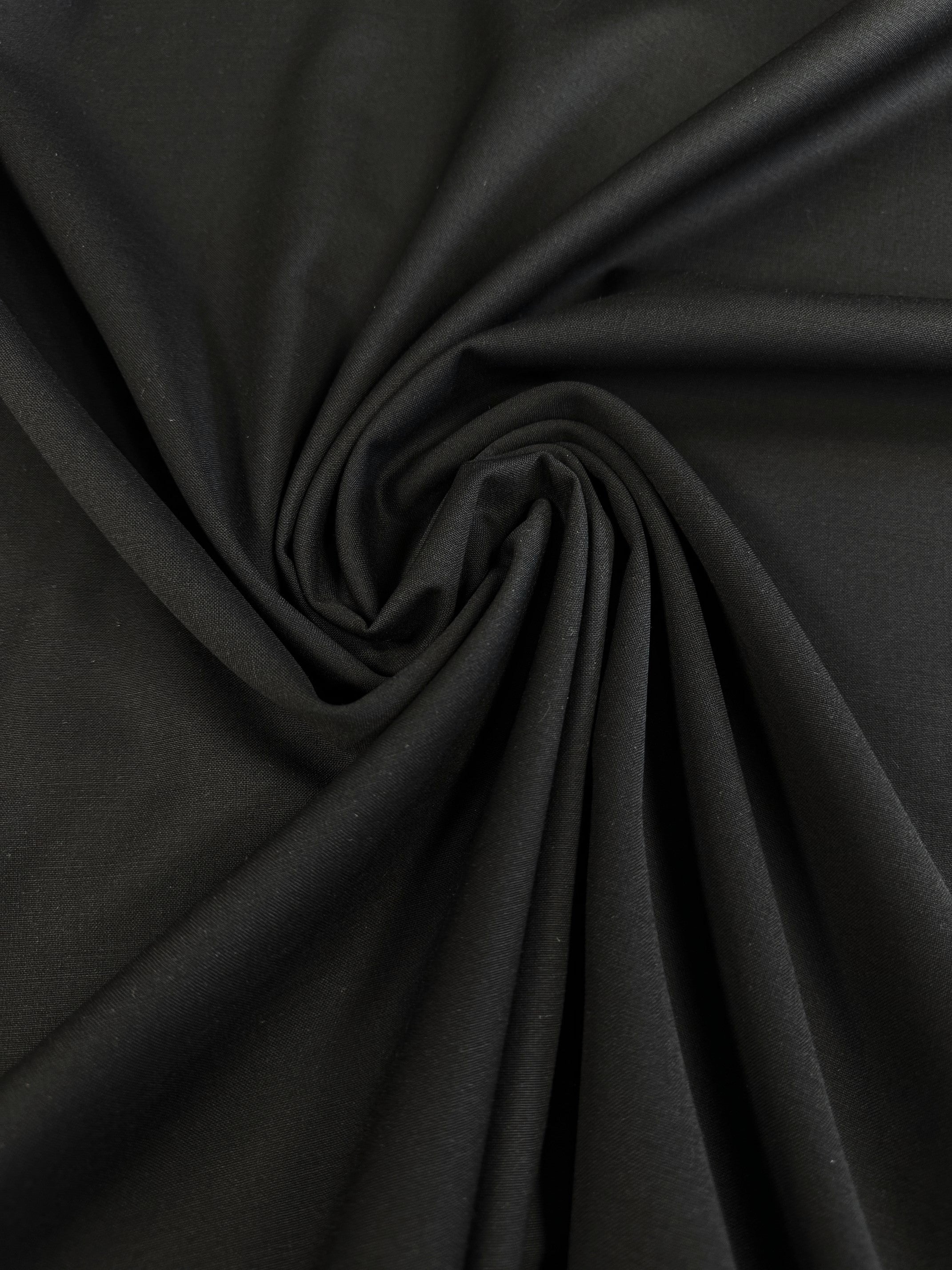 Stofa Tergal De Lana Cu Elastan, Negru