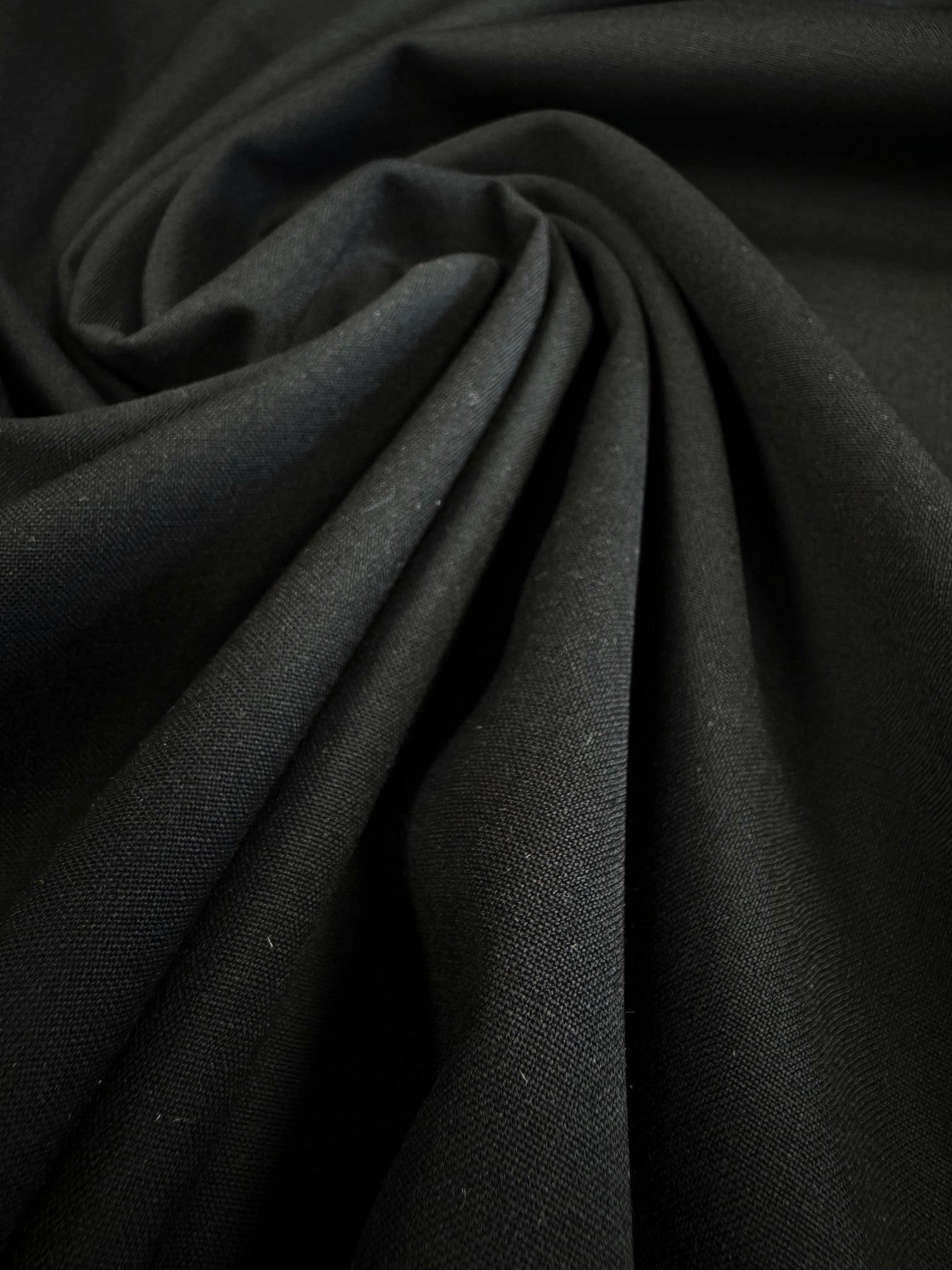 Stofa Tergal De Lana Cu Elastan, Negru