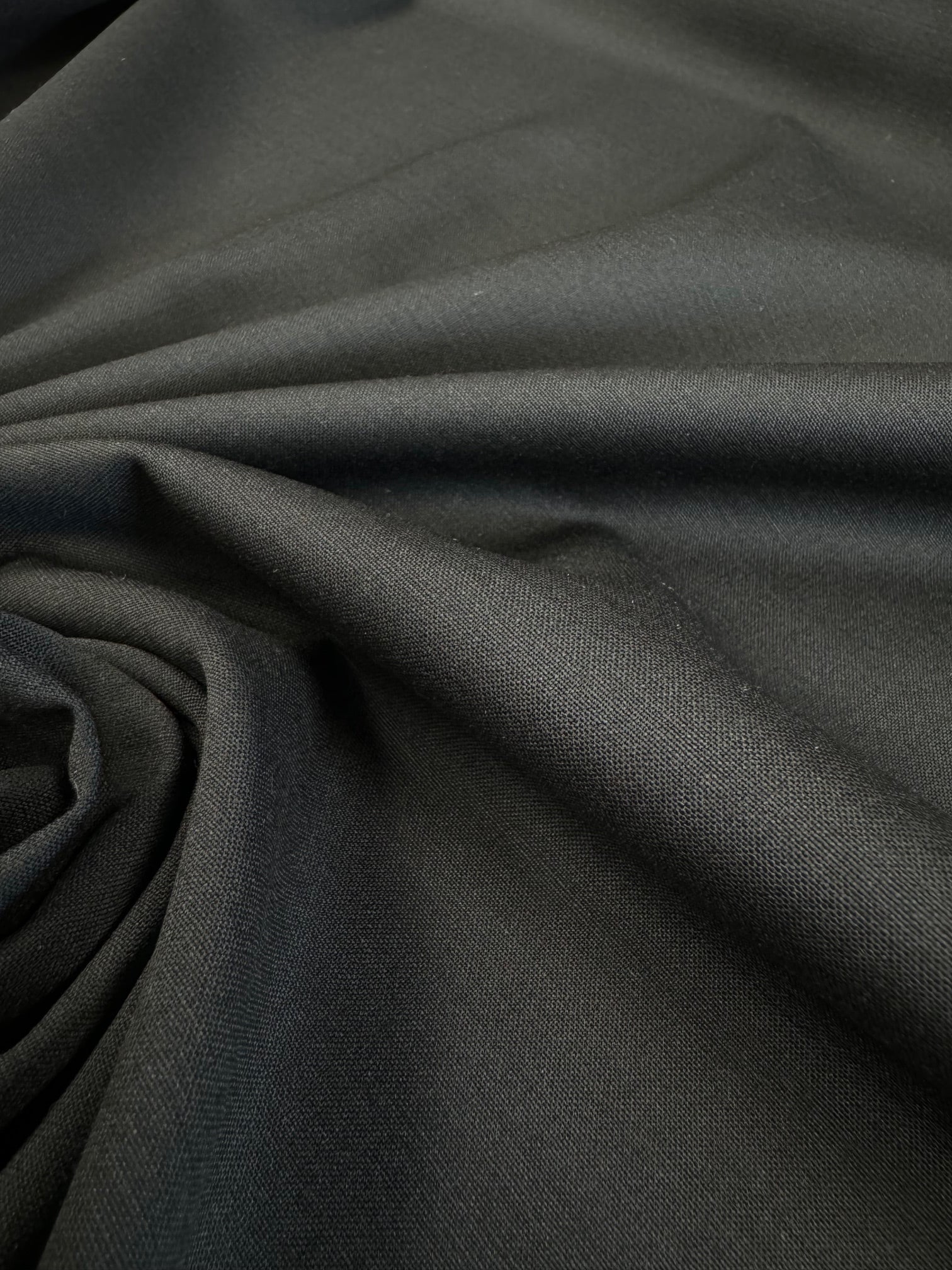 Stofa Tergal De Lana Cu Elastan, Negru