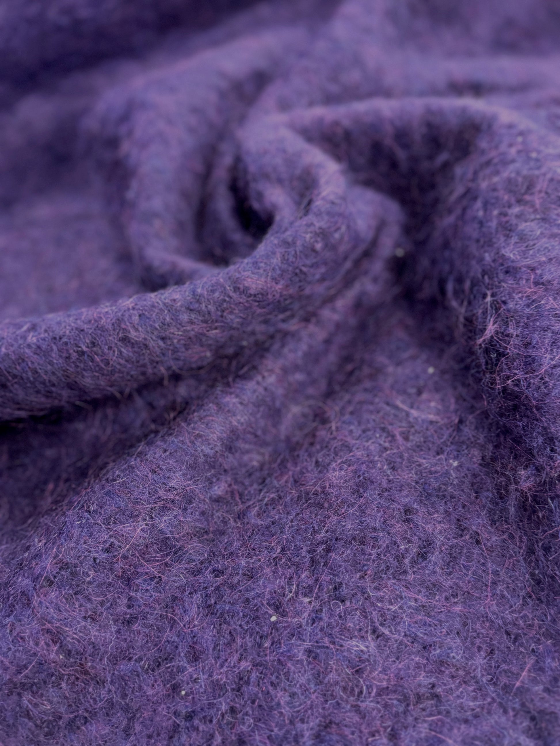 Stofa De Palton Din Lana Elastica, Mov