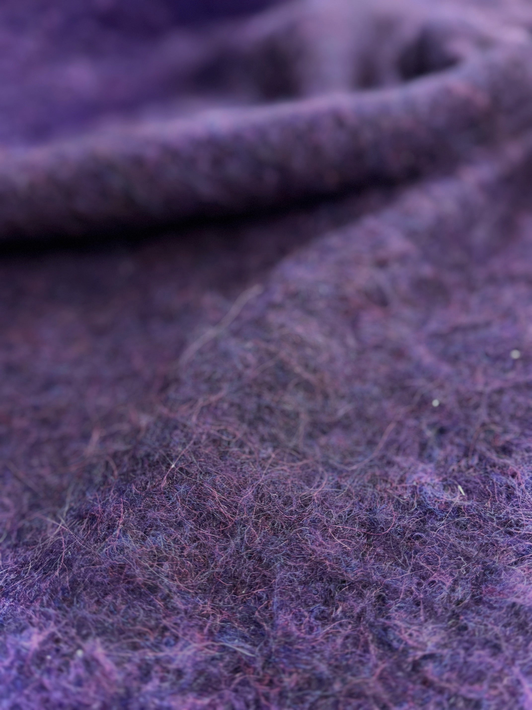 Stofa De Palton Din Lana Elastica, Mov