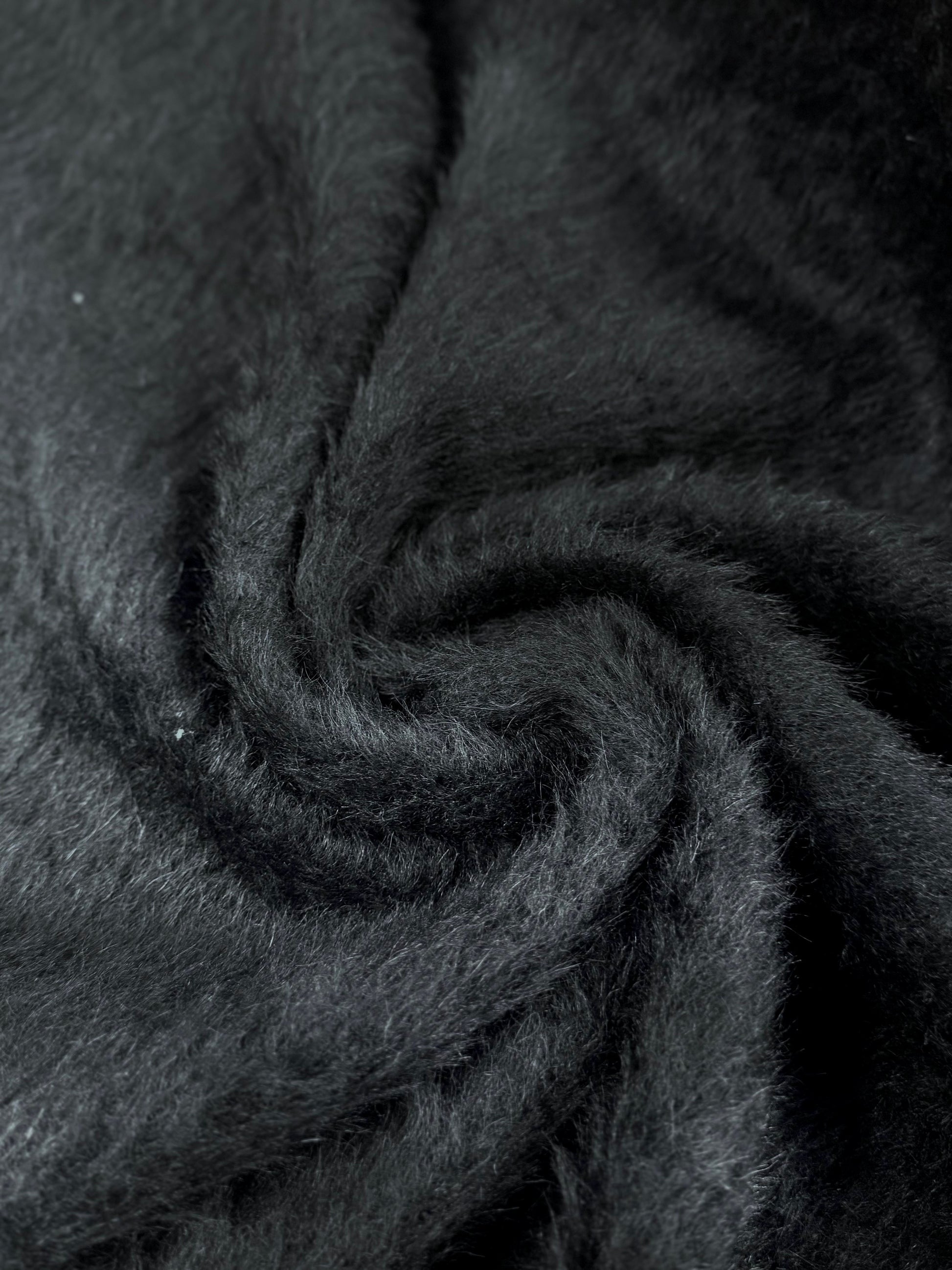 Stofa De Palton Din Lana Elastica, Negru