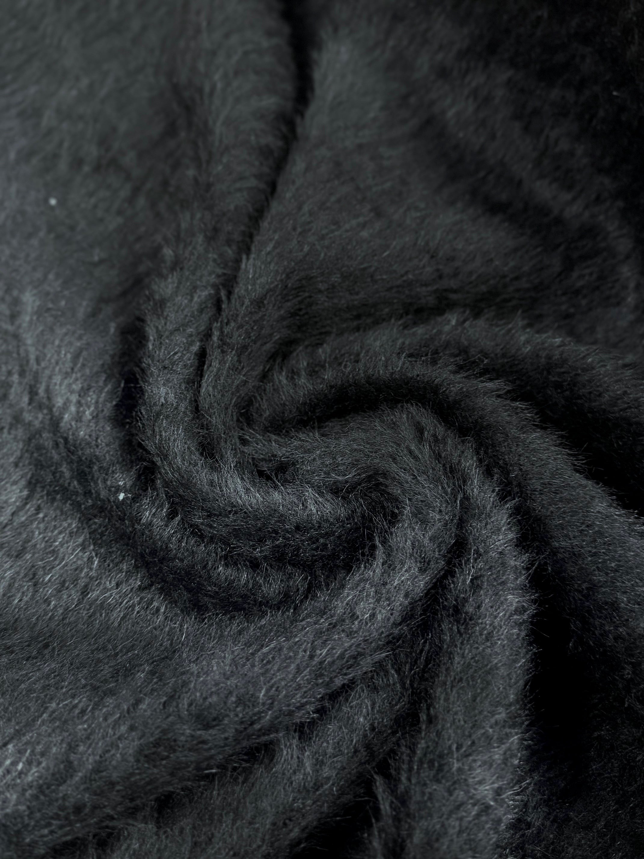 Stofa De Palton Din Lana Elastica, Negru