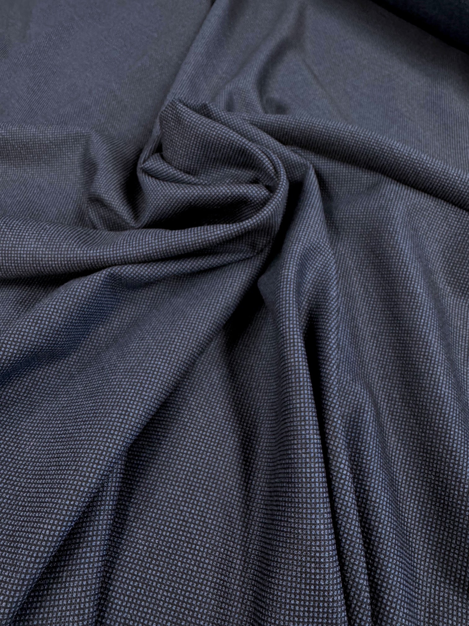 Stofa Cu Lana Pepit Bleumarin