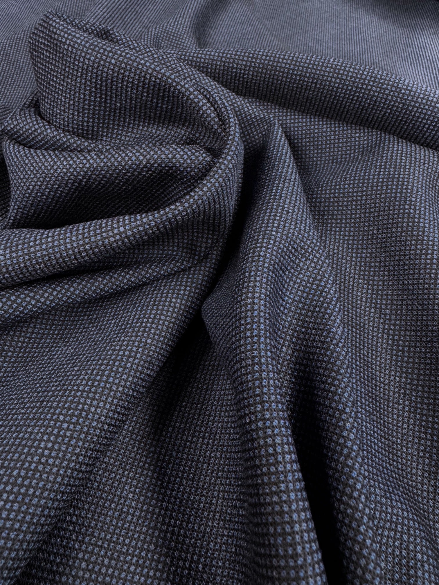 Stofa Cu Lana Pepit Bleumarin