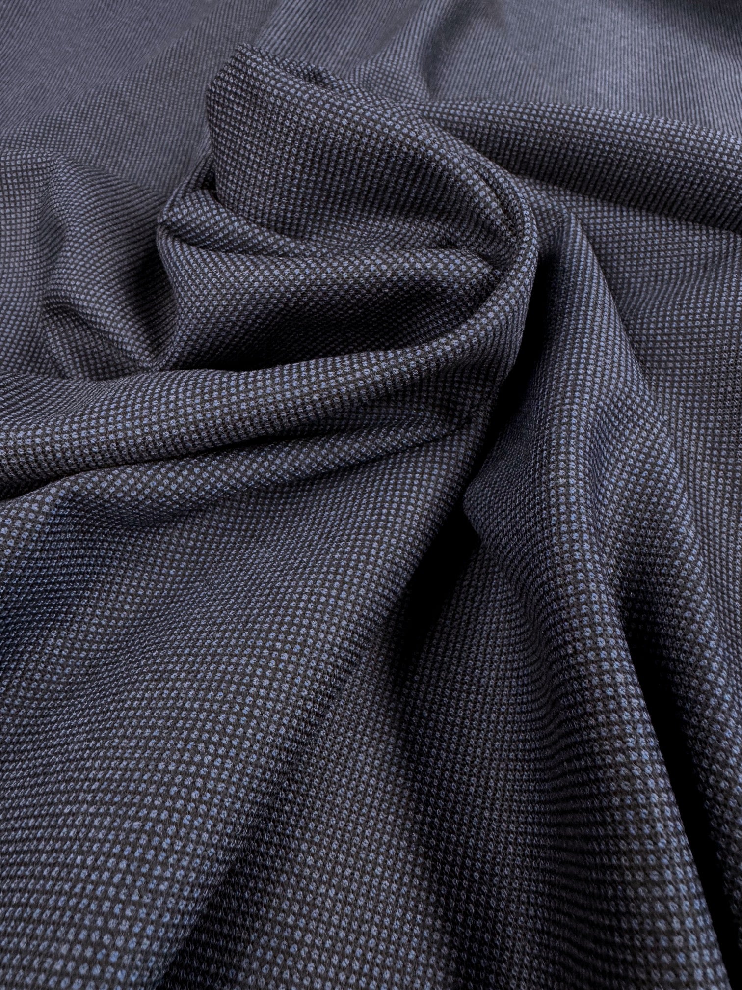 Stofa Cu Lana Pepit Bleumarin