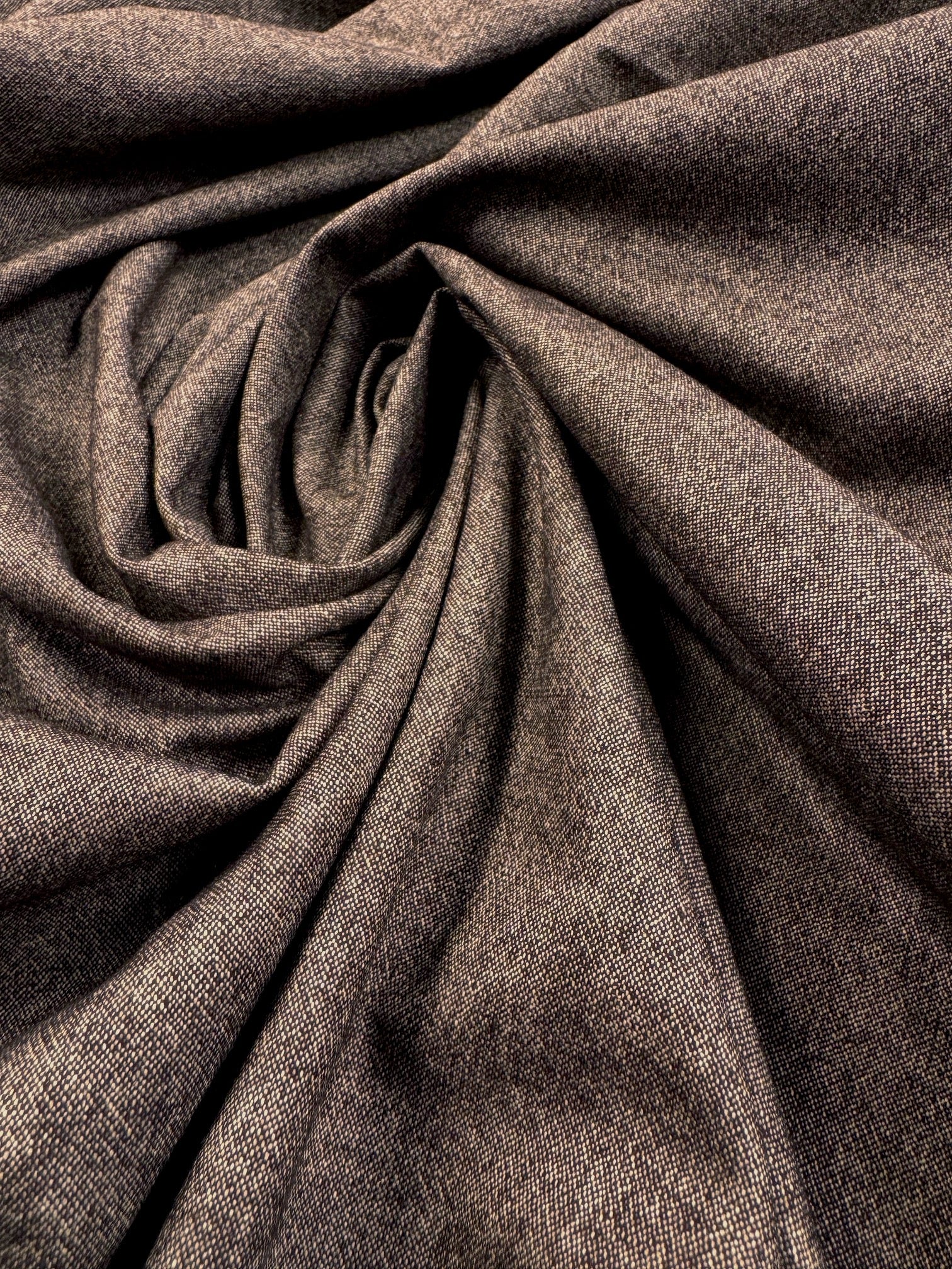 Stofa Subtire De Lana Pepit Maro