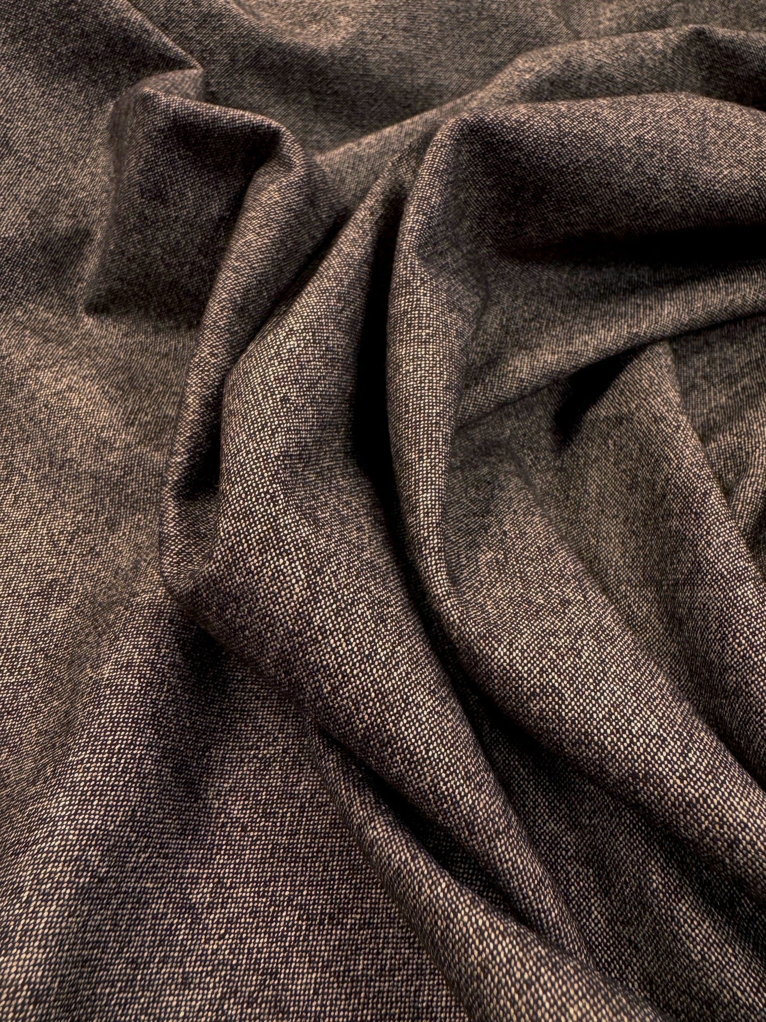 Stofa Subtire De Lana Pepit Maro