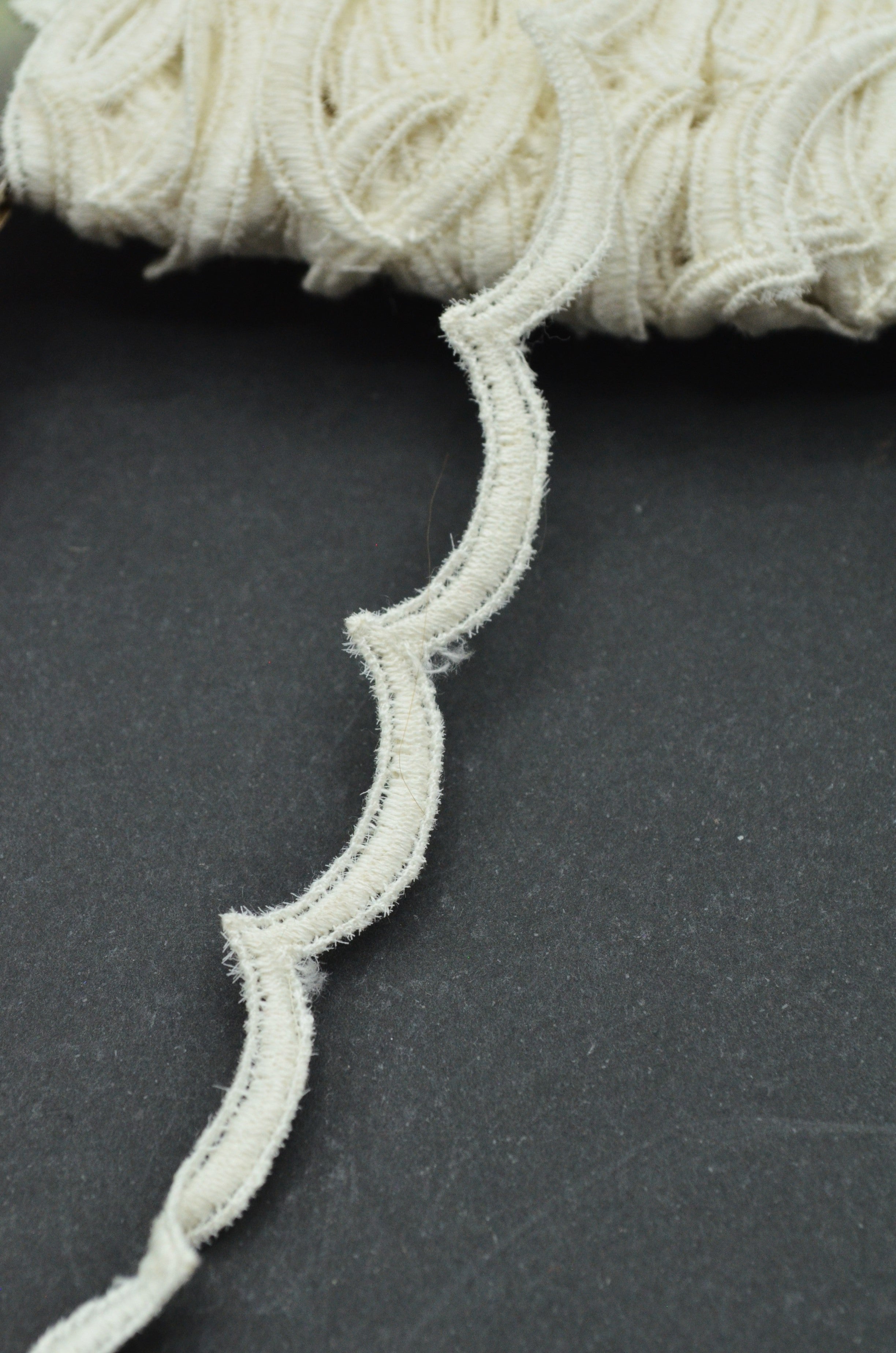 Banda De Bumbac 6mm, Ivoire