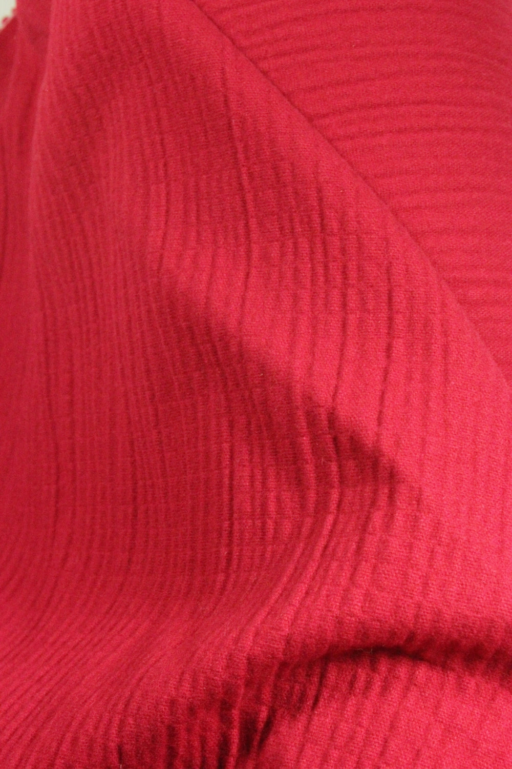 Stofa Subtire Cu Lana Gofrata, Rosu