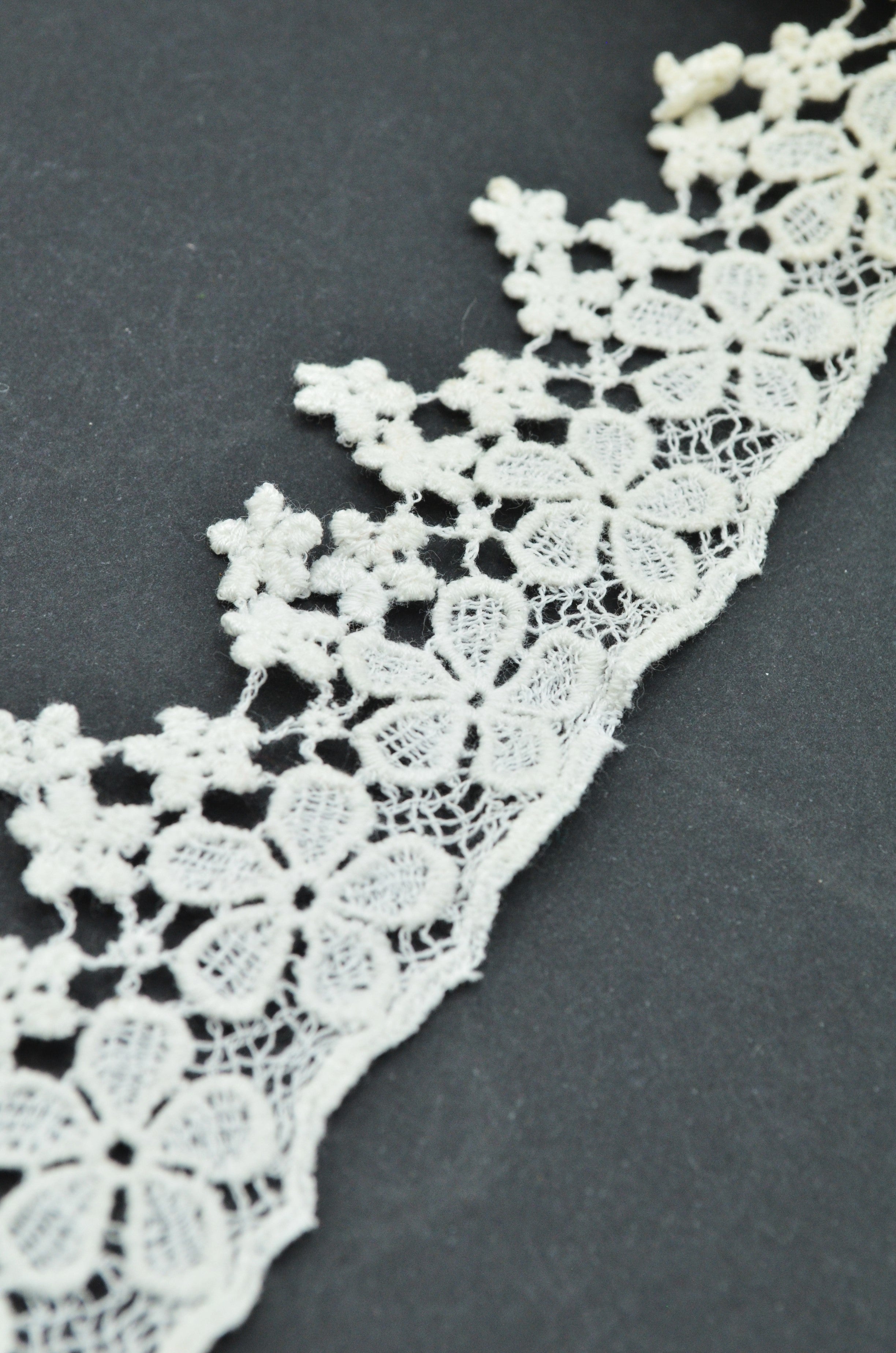 Dantela De Bumbac 40mm, Ivoire