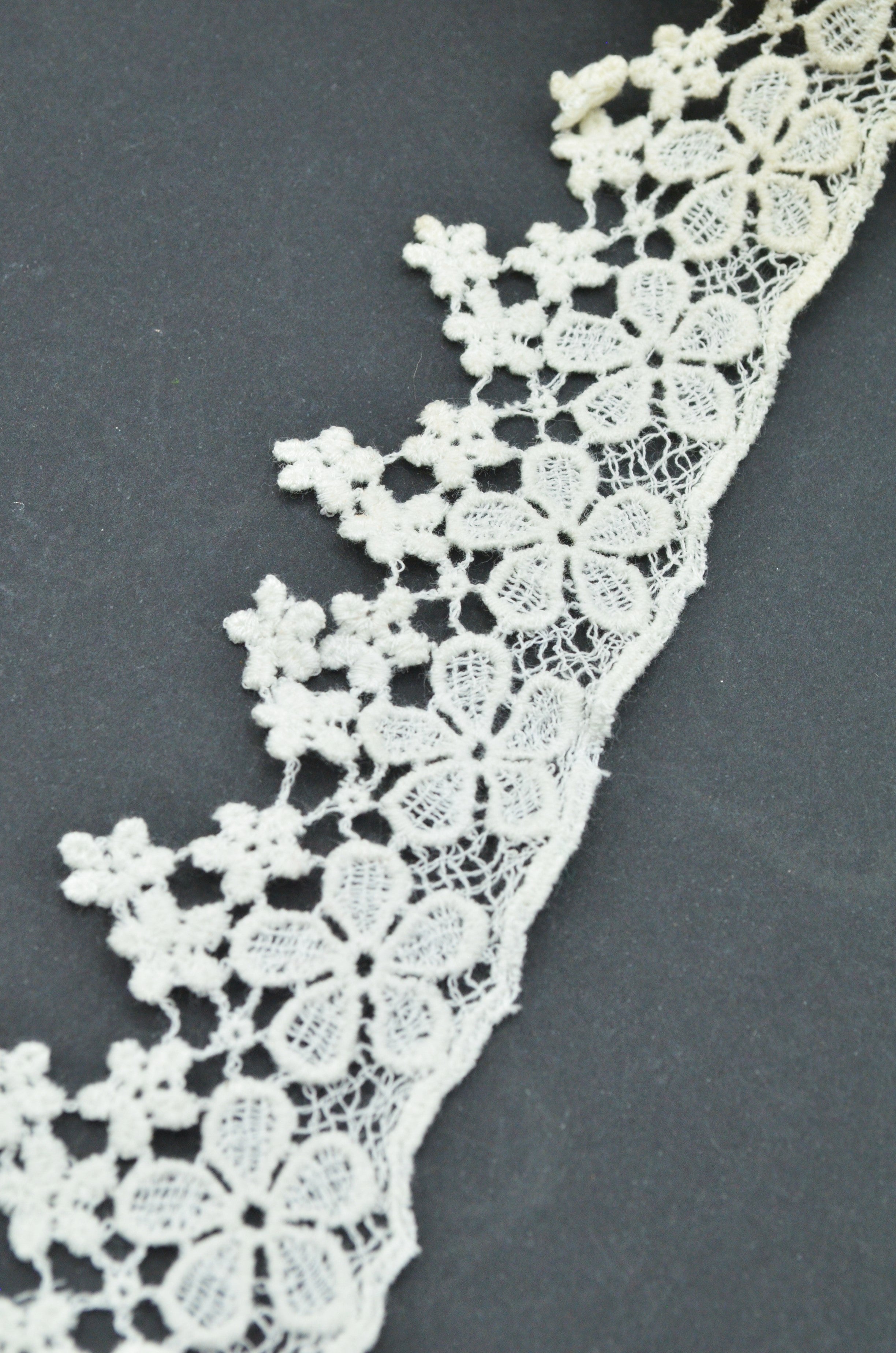 Dantela De Bumbac 40mm, Ivoire